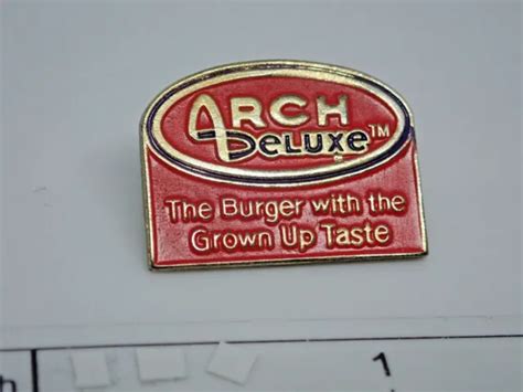 arch deluxe mcdonalds vintage enamel lapel pin 12 94 picclick