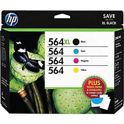 Hp 564xl 564 High Yield Black And Standard Cmy Color Ink Cartridges