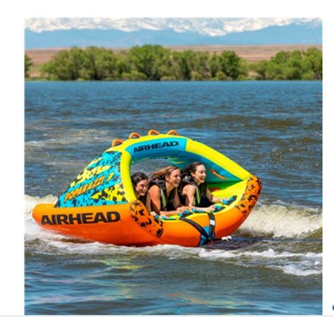 Airhead Poparazzi 3 Person Inflatable Heavy Gauge Pvc Towable Water