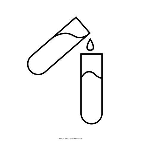 Test Tube Coloring Page Ultra Coloring Pages