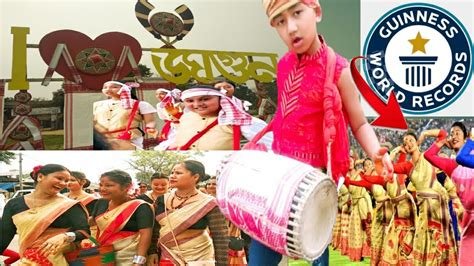 Happy Bihu Assam S Bihu Dance Creates History Entres Guinness Book
