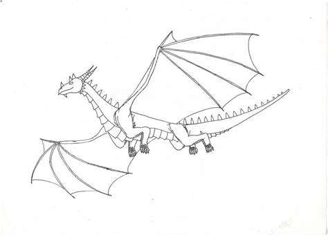 Flying Dragon Drawings