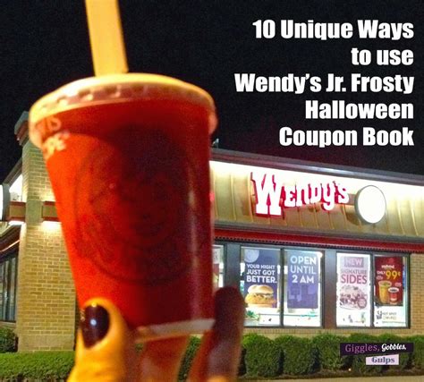 Creative Uses For Wendy S Jr Frosty Halloween Coupon Book Halloween Coupons Coupon Book Frosty