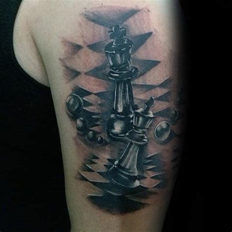 60 King Chess Piece Tattoo Designs For Men Powerful Ink Ideas