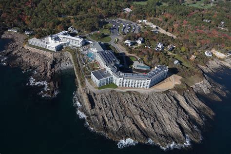 An October 2017 Aerial View Of The Cliff House Resort And Spa On The Atlantic Ocean In Ogunquit