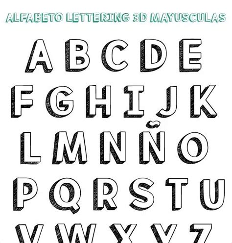 Alfabeto Lettering Con Sombra Hoje Eu Vou Te Ensinar 9 Técnicas