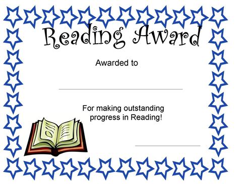 Reading Certificate Mgp With Reader Award Certificate Templates Updated