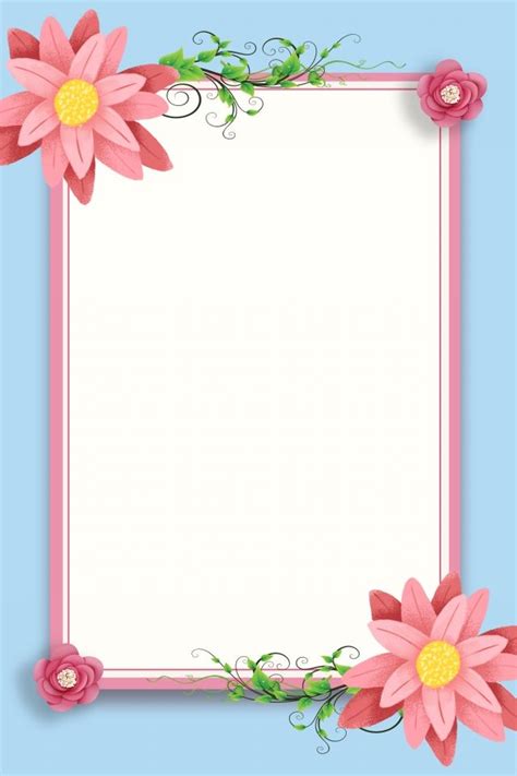 Special occasions deserve great prices. Flower Border Background Flower Border Frame Simple in ...