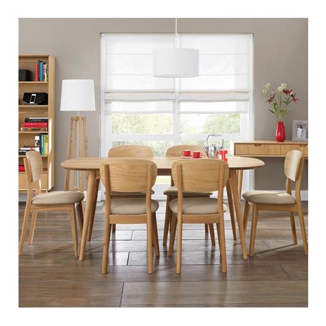 Ingrid Scandinavian Wooden Dining Table 6 Seater The Design Edit