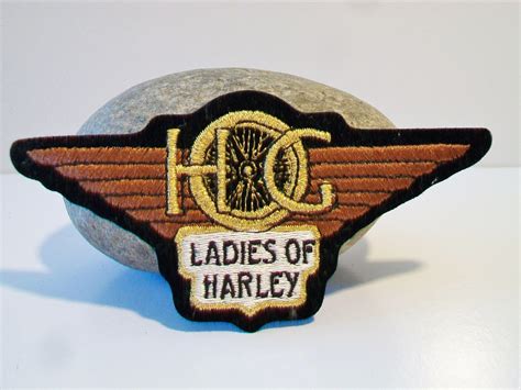 Ladies Of Harley Hog Patch Motorcycle Club Biker Winged Accessories By