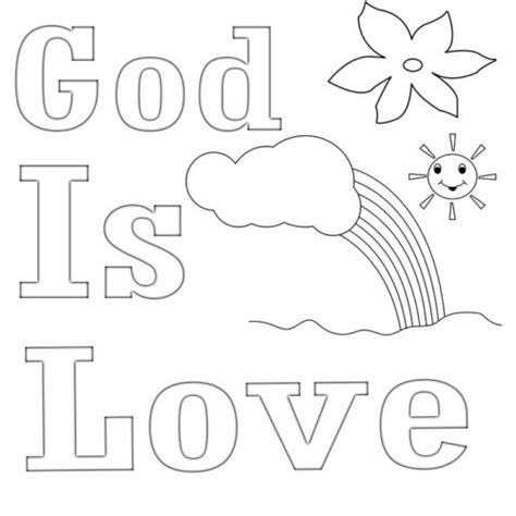23 God Is Love Coloring Pages And Show Your Love Free Coloring Pages