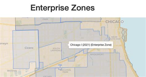 New Map For Members Enterprise Zones Chicago Cityscape New Feature