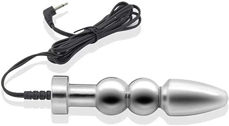 estim plug elektro anal und vaginal dildo bipolar analplug analdildo perlen butt plug aus