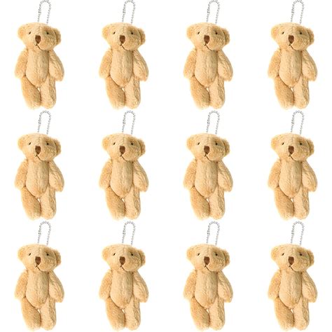 12 pack brown mini teddy bears inch tiny soft stuffed teddy bear small plush bears bulk for