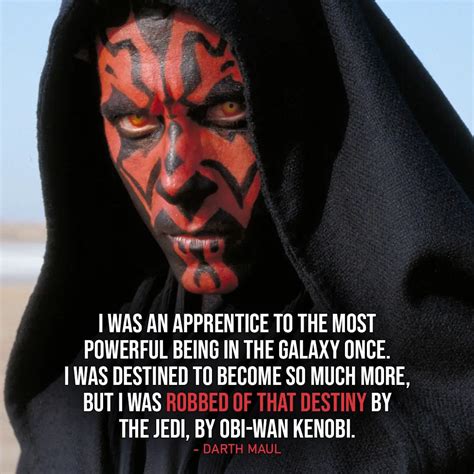 One Of The Best Quotes By Darth Maul From The Star Wars Universe I