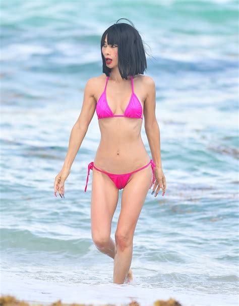 Bai Ling In Bikini At A Beach In Miami Hawtcelebs