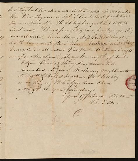 Letter From Robert E Lee To Charles Carter Lee P3 Encyclopedia