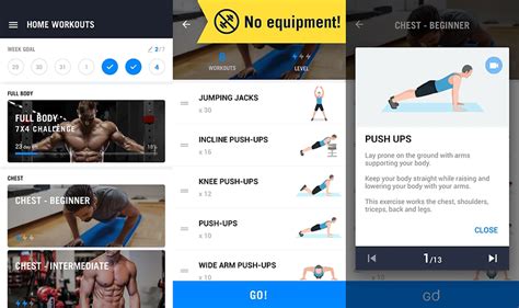 Home workouts provides scientific workout plan for all muscle groups with abs workouts, arm workouts, legs workouts, back and shoulder workouts. Discover the most awesome apps from this month - AndroidPIT