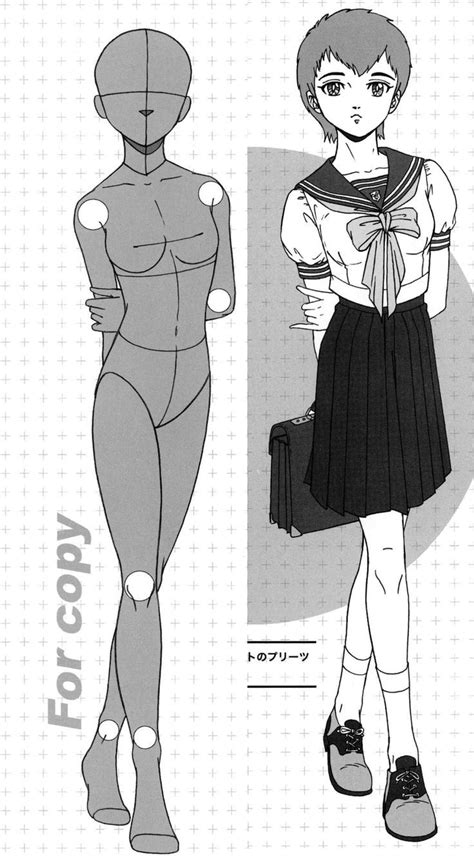 AnatoRef Standing Manga Female Pose Reference Drawing Poses Anime