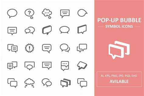 Jun 03, 2021 · 2. Pop-Up Bubble Symbol Icons ~ Icons ~ Creative Market