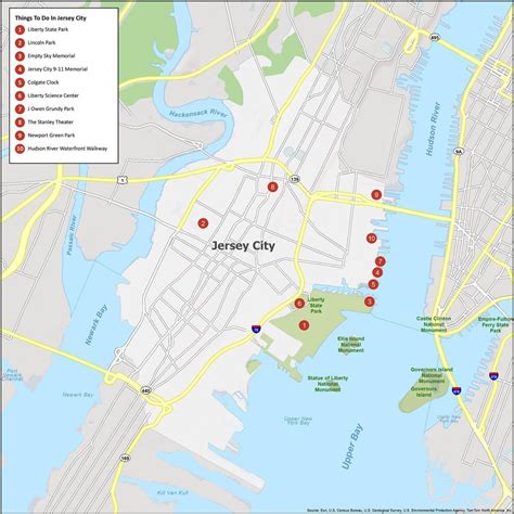 Map Of Jersey City New Jersey Gis Geography