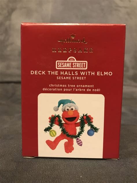 hallmark sesame street deck the halls with elmo keepsake christmas ornament 2020 ebay in 2021