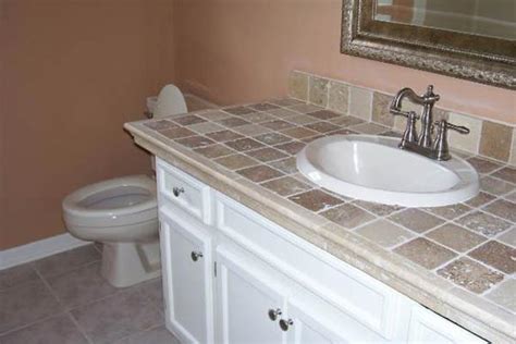 However, they are equally popular with contemporary. Tile Bathroom Countertops - Liberty Home Solutions, LLC