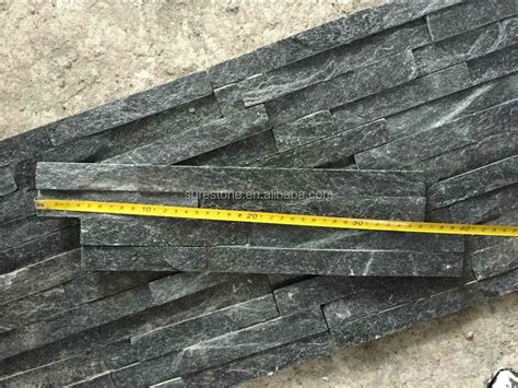 Natual Black Quartzite Ledger Stone Exterior Wall Cladding Panel Buy