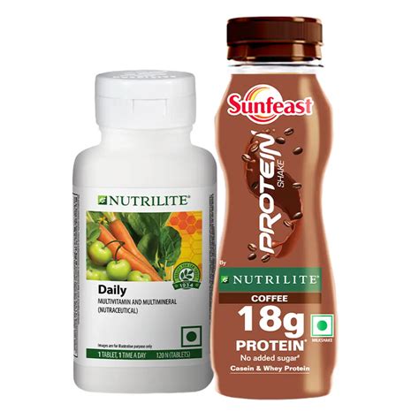 Buy Amway Nutrilite Daily With Itc Sunfeast Protein Shake By Nutrilite Pack Of Lowest