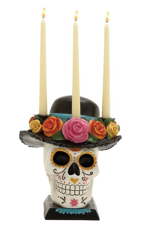 Alluring Skull Candle Holder