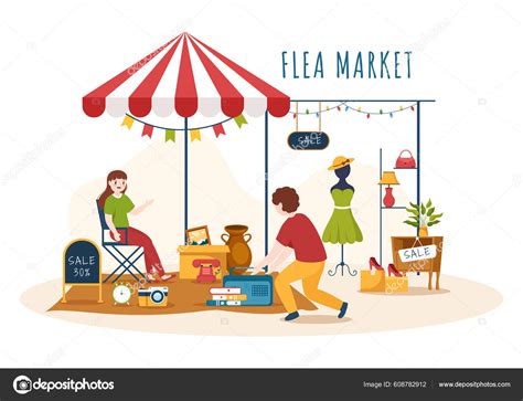 Flea Market Stock Illustrations 3924 Flea Market Stock Clip Art