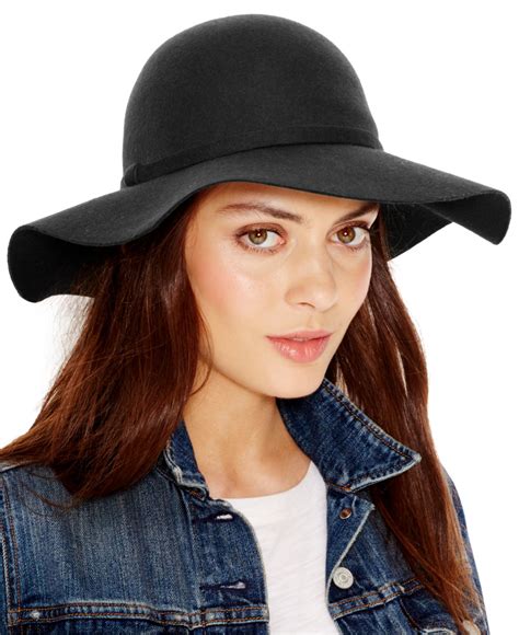 Lyst Collection Xiix Simple Floppy Hat In Black