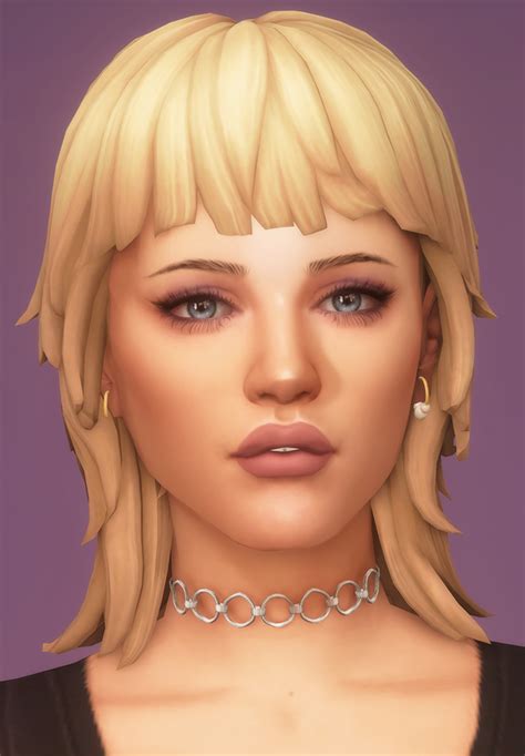Miley Mullet Dogsill On Patreon In 2021 Sims Hair Sims 4 Cc Hair