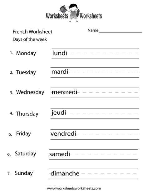 Free Printable French Worksheets For Grade Lexia S Blog