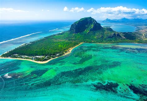 Aerial View Of Mauritius Island Stock Image Image Of Place Cloud