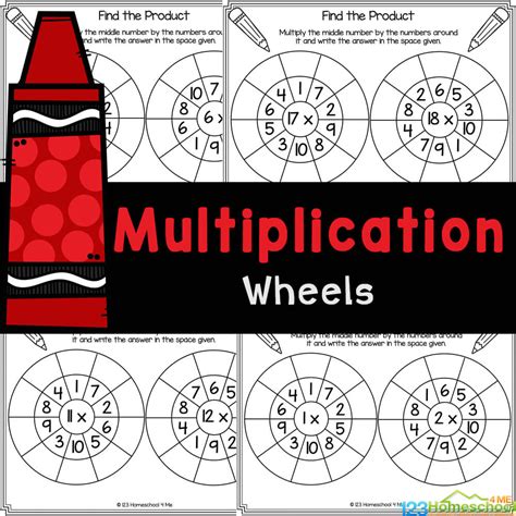 Free Printable Multiplication Wheels Worksheets Activity Open Edutalk