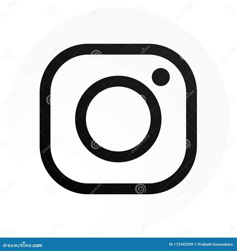 Imagen De Alta Resolución Del Icono De Instagram En Blanco Y Negro