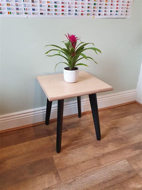 Side Table Made From Birch Plywood Offcuts Rwoodworking