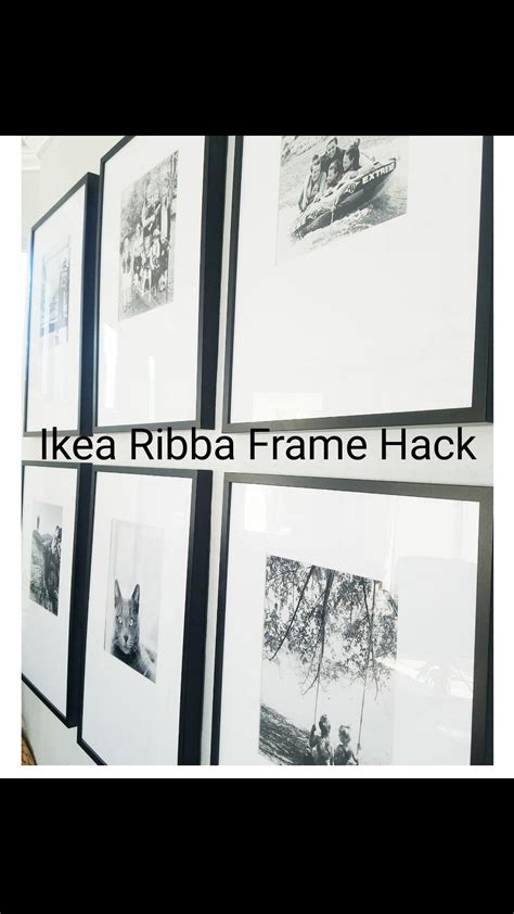 Ikea Ribba Frame Hack // Offset Mat // Photo Wall // Gallery Wall ...