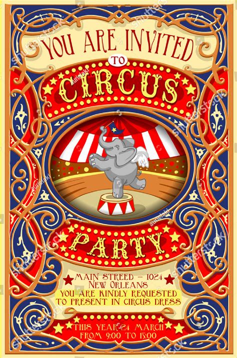 Circus Poster Templates 23 Free And Premium Download