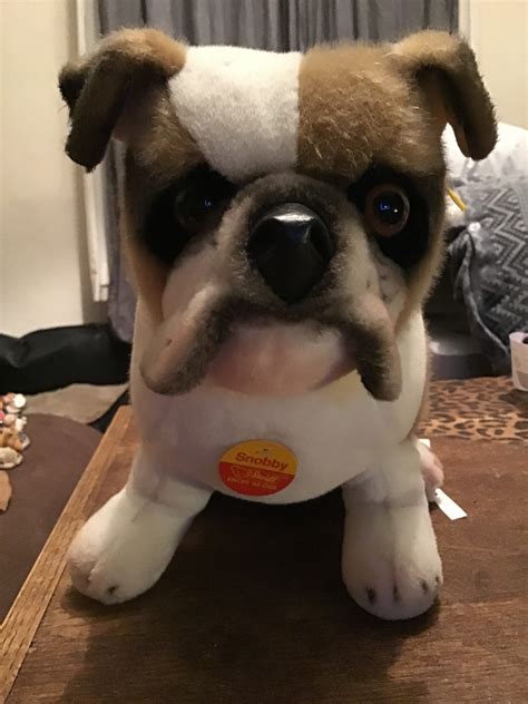 The Original Steiff Bulldog Plush Toy Quite Rare To Find