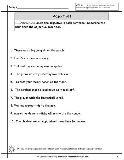 This worksheet gives them practice using different parts of speech in their own writing. 15 Best Images of Adverbs Worksheet With Answers - Adverbs ...