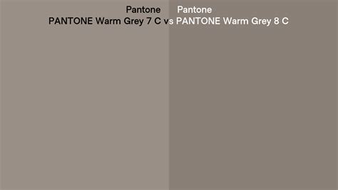 Pantone Warm Grey 7 C Vs Pantone Warm Grey 8 C Side By Side Comparison