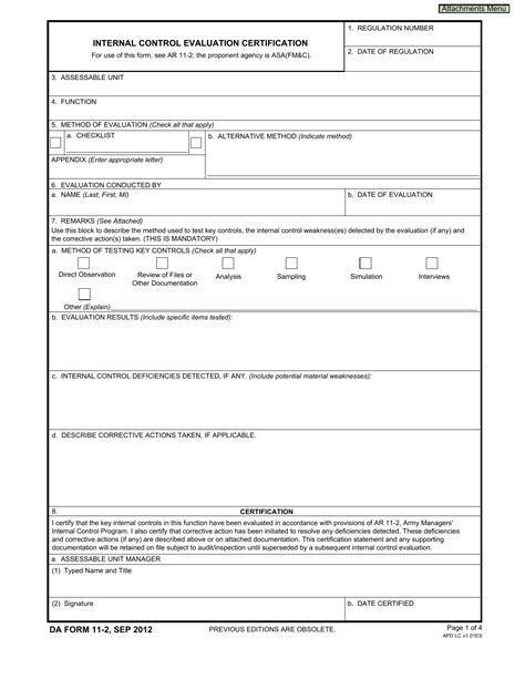 Da Form 11 2 R Fillable Printable Forms Free Online