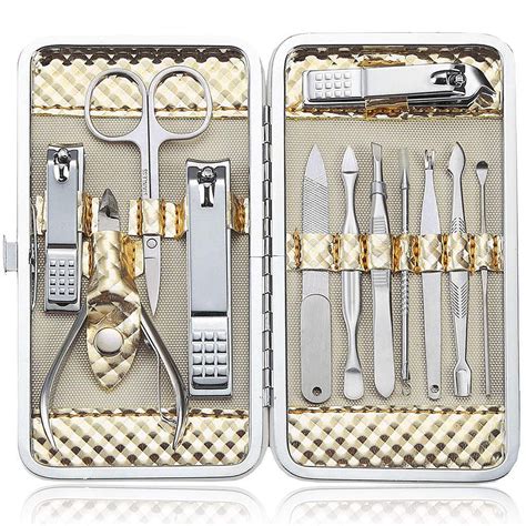 低価格の new 16 in 1 nail cutter professional stainless steel scissors grooming kit art cuticle