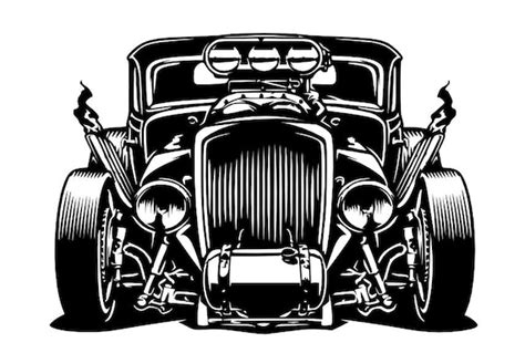 Hot Rod Rat Rod Dxf Svg Vector File Only Etsy Hot Rod Tattoo Hot Sex Picture