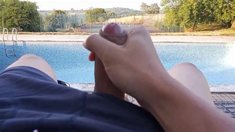 Preview Almost Caught Jerking Off In Unused Swimming Pool