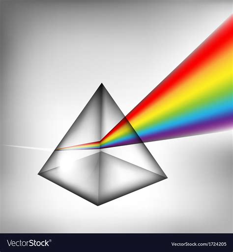 3d Prism With Light Royalty Free Vector Image Vectorstock