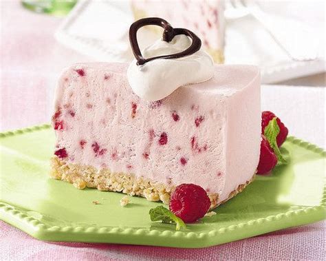 Use any ice cream flavor you'd like to make the perfect let your ice cream sit on the counter for a bit. cake, heart, photography, rasberry | Raspberry desserts, Desserts, Dessert recipes