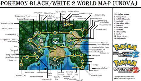 Pokemon Unova Region Map